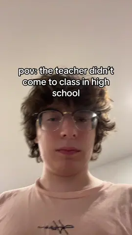 when the teacher doesn’t come to class. #fyp #highschool #relatable 