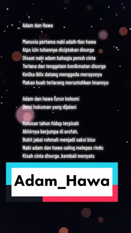 Adam dan Hawa #laguislamipenyejukhati #berkahselalu🤲😇💕  #menyebarkebaikan🙏🙏🙏  #lubis #hebat 