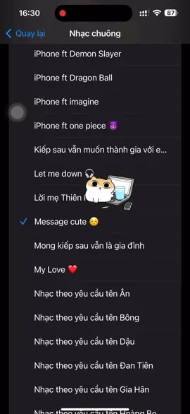 Nhạc chuông tin nhắn cute ☺️ #hquangtuyen #nhacchuongiphone #nhacchuongdienthoai #nhactheoyeucau #ringtone 