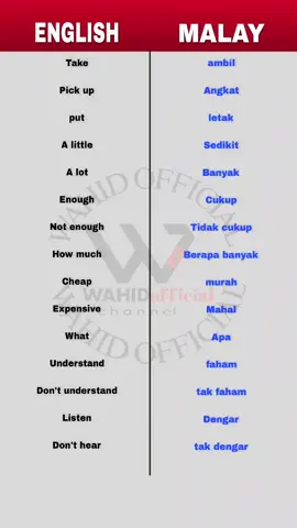 english to malay words #LearnOnTikTok #englishlanguage #wahidofficial📚🖊 #malaysianlanguage #urdulanguage #lessonlearned #learnwithtiktok #malaywords 