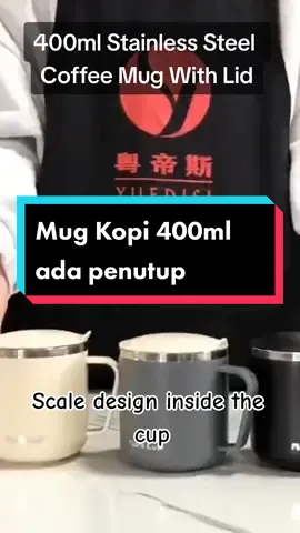 [1452023] Cawan Kopi Comel 400ml Stainless Steel Coffee Mug With Lid #Cawan #Kopi #Comel #400ml #StainlessSteel #Coffee #Mug #With #Lid #Cup #ForYou #TikTokShop #CapCut 