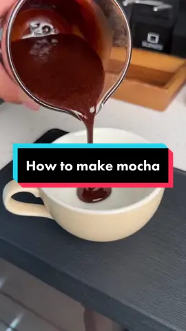 How to make mocha sauce #coffee #mocha #coffeetok 