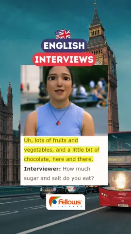 ENGLISH INTERVIEWS: Do you think you have a healthy diet? #englishinterviews #onthestreets #inglêsemdiálogos #diálogoseminglês #speakingpracticegroup 