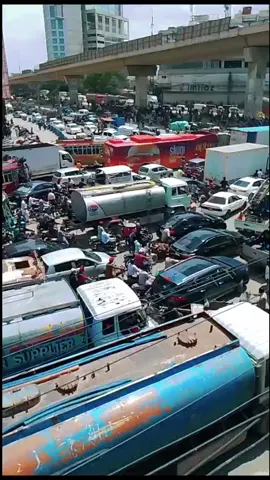 #Karachi_Korangi_Qayumabad traffic jam #viralvideo #tiktokteam #foryoupage #100kviews #1million 