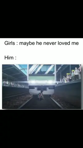 #anime #sad #Love #girl #boy #lovestory 🥀💝 boys are always loyal 💖 #train #accident 