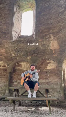 singing lose it all in an old british castle… #loseitall #acoustic #loveballad  