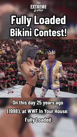 On this day 25 years ago (1998), during WWF In Your House: Fully Loaded from the Selland Arena in Fresno, California, Jacqueline challenged Sable to a Bikini Contest.  Sable's bikini is one of the most iconic images of the Attitude Era, and for a change there was actually some relevant story woven into the saucy action! Furthering Sable/Jackie's feud, same with Sable/Marc Mero, and even enhancing Mr McMahon's presence as a heel!  #wwf #attitudeera #wrestling #prowrestling #bikini #swimsuit #sable #sexy