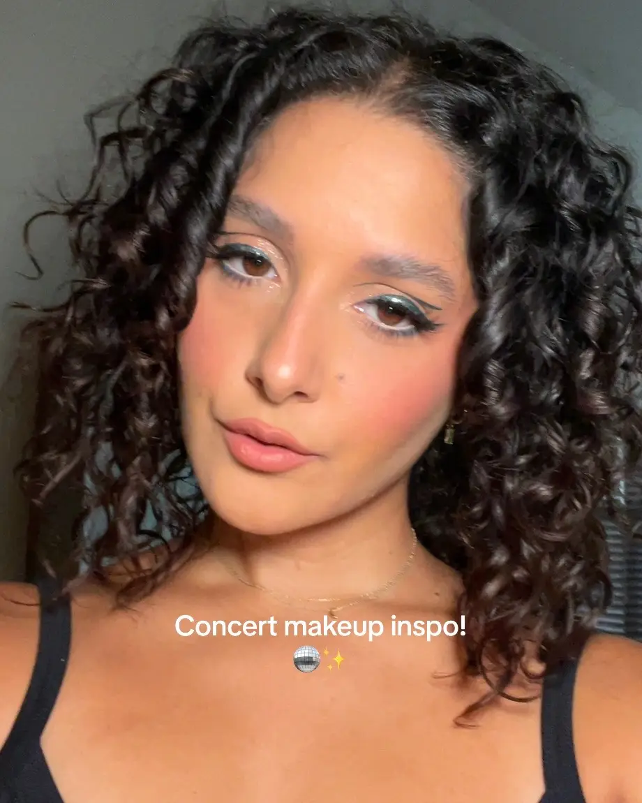 Makeup of the night for the buscabulla concert! 🪩 #buscabulla 