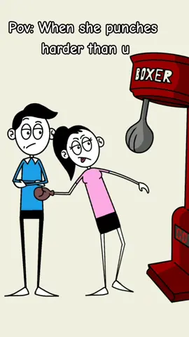 When your gf punches harder than you😂#viralvideo #usa_tiktok #foryoupage #meme #uk #usa #relatable #funny #Relationship #animation #animationmeme #women #couples 