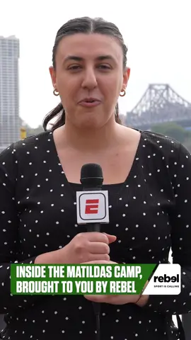 See how the Matildas have been preparing for their second game in Brisbane 😎 We caught up with players in camp about the incredible support the Australian fans are showing the team, thanks to @Rebel