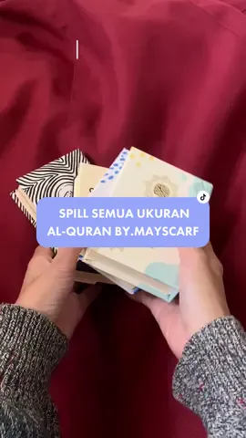 Nih mimin spill semua ukuran yang ada di by.mayscarf yaa🤩 Jangan bingung lagi dong bestieee, langsung checkout satset watwet mimin tunggu 🫡🤗 #fypシ #alqurankarim  #santri #pesantren #alqurandihatiku #alqurancostumnama 
