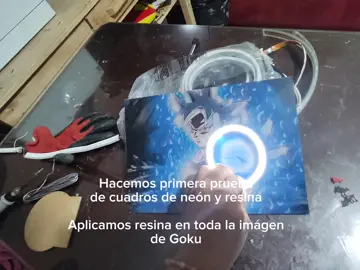 ADE haciendo pruebas #cortelaser  #neonflex  #cuadrosdecorativos  #detallespersonalizados  #diseñosexclusivos  #goku  #dragonball  #luzled 