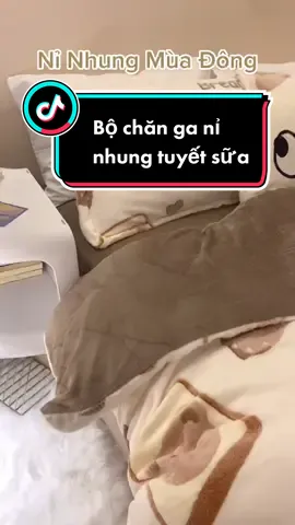 Bộ chăn ga nỉ nhung sữa màu sắc đáng yêu #phongnguxinh#bedding#changagoidem#changagoidem_nhapkhau#decoration#chăn#xuhuong#fypシ 