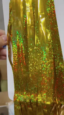 shining gold laser foil curtain✨✨ #partyneed #partyneeds #party #happybirthday #partydecorations #birthday  #backdrop #fyp 