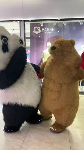 Panda VS Bear#funnyvideos #panda