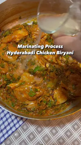 Marinating process, Hyderabadi Chicken Biryani #hyderabadichickendumbiryani 