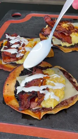 Breakfast Smashburger Tacos 