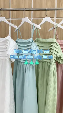 Váy xinh mặc được 2 kiểu #shopchambi #xuhuong 