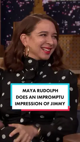 #MayaRudolph does an impromptu impression of Jimmy 😂 #FallonFlashback 