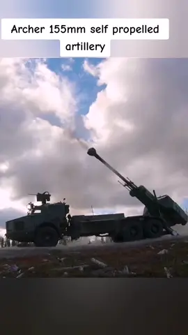 🇸🇪 Swedish army's 155mm Archer self propelled artillery #sweden #swedenarmy #archer155mmhowitzers #fyp 