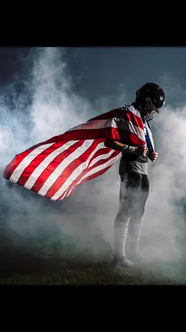 Bigelow Football media day. Love the flag and the smoke on this one! ##football##footballseason##mediaday##nikon@@Nikon USA##westcottlighting##sportstiktok