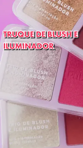 Já conhece a versatilidade do nosso trio de blush e iluminador? 🩷 Pode ser utilizado de várias formas (e todas ficam lindas!) ✨ Vem conferir!  #makeup #skincare #TikTokBeleza #rubyrose 