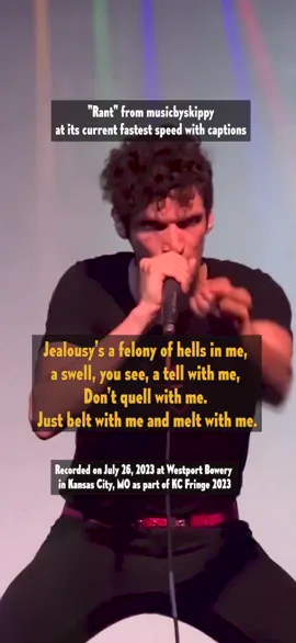 I always loved to #rap #fast as a kid, and now here we are as an adult. This is “Rant,” one of my 2022 songs, at its currrent fastest speed! Read the #captions to keep up, and if you wanna check out what I’m up to, visit www.musicbyskippy.com! #hiphop #music #musician #artist #artistsoftiktok #performance #perform #performer #beat #beatproducer #rapper #rapping #rappers #speed #speedrapping #speedrapper #keepup #read #readfast #fastwordchallenge #word #words #lyrics #write #writersoftiktok #rappersoftiktok #musiciansoftiktok #kansascity #missouri 