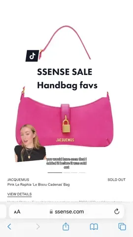 HEY DUDETS WHICH IS YOUR FAV 👛👜 #ssensesale #ssense #designerbags #fashiontiktok #shopwithme #chloe #jacquemus #handbagscollection #greenscreen 