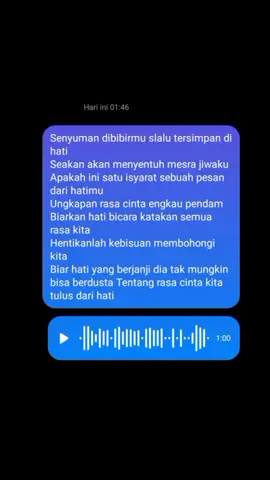 Bagian 1. [Pesan Dari Hati] #fypシ #voicemesseges #lirycs #singingcover #doumbojo 