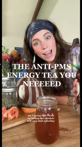 OMG of course- its the perfect Luteal phase tea! The magnesium will lift mood, ease muscle tension and promote good digestion so that eases lots of PMS symptoms! Calcium has also been known to help with many of these symptoms…plus the antioxidants in the Vitamin C will help reduce oxidative stress as your hormones peak. Miraaaccllleeeee 🍵 ✨ 