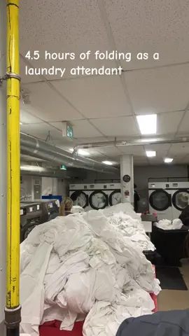 Less than half a days work #laundrytok #campinglife #fypシ #worklife #folding #fyp 
