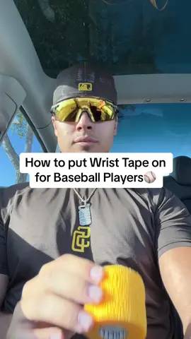 How to put “TV Tape on” for baseball players⚾️ #baseball #fyp #baseballtraining #baseballtips 