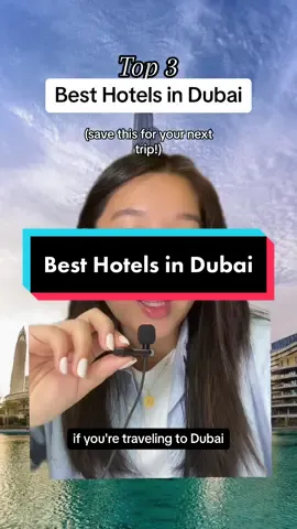 Let’s help you save research and the search with the top 3 hotels in Dubai 🇦🇪 which one was your favorite? #dubai #uae #unitedarabemirates #wheretostayindubai #dubaihotels #besthotelsindubai #traveltok #traveltiktok #luxuryhotels #boutiquehotels #traveltips #middleeast #dubaitravel 