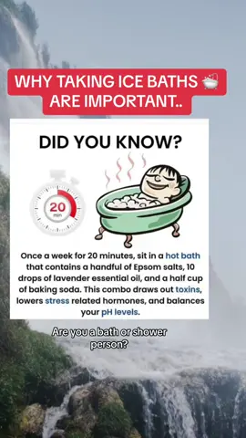 WHY TAKING ICE BATHS 🛁 ARE IMPORTANT.. #baths #shower #sauna #hottub #health 
