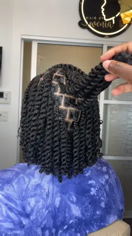 Twist out, Two strand Twist 🩵💙