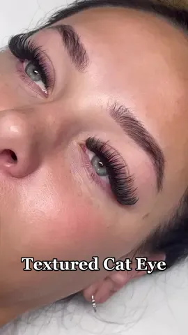 Pure Perfection 😻 - Textured Cat Eye Using: @élan beauté & supplies  Cashmere Mink Trays Base: 7-15mm C+ .03 Spikes: 13-18mm D+ .05 HIRING | ACCEPTING NEW CLIENTS✨ #lashextensions #lashes #lashtech #volumelashes #wispylashes #azlashartist #azlashtech #azlashes #azlashextensions #fyp #foryou 