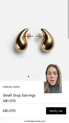 @Maya Neagle in our belle earrings on pre order now ! 🤍 #dropearrings #goldearrings 