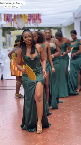 Bridesmaids for Finally the Awuahs 23 #finallytheawuahs23 #bridesmaids #bridesmaiddresses #wedding #ghanaianweddings🇬🇭  Video:phils_ushering #fypシ #viral #ghanatiktok🇬🇭 #nigeriantiktok🇳🇬 