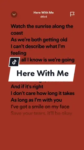 Here With Me!😣 #d4vd #herewithme #ruelyrics #spotify #songlyrics #viral #fyp #fyp #foryou 