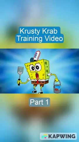 SpongeBob: 'Mastering the art of Krabby Patty flipping since '99.' 🍔💪 Part 1 #SquidwardStruggles  #KrabbyPattySkills  #secretformula  #EpicFail #SpongeBobHumor  #EmployeeTraining  #FlippingFail  #KrustyKrabLife  #foryoupag #fyp #viral #explorepage  #trending #funny #fy #spongebob  #squidward #mrkrabs #tiktok