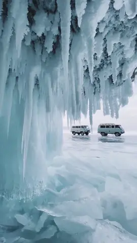 Winter in Lake Baikal🥰#tiktok #travel #landscape #scenery #beautifulscenery 