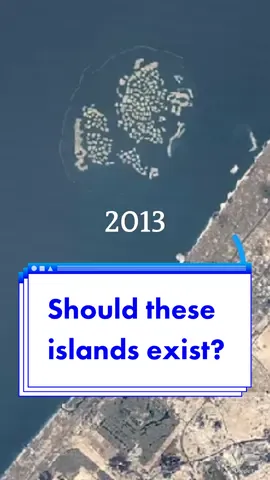 Here’s what happened to the World islands in Dubai. #dubai #theworldislands #artificialisland #zoomingin #googleearth  Jonas Mayer & Ha Thanh Nguyen