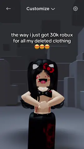 i didnt expect that much i thought someone paid me out but it was literally all from deleted items and clothing 😭😭 #robloxrefund #roblox #foryou 