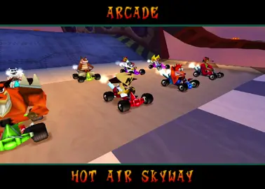 Crash Team Racing PS1 - Pinstripe - Hot Air Skyway  #crashbandicoot  #playstation  #sony  #crashctr  #crashteamracing #CTR #CrashBandicoot