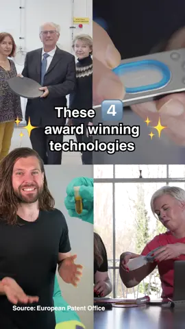 Which is your favourite out of these 4 inventions? #fyp #foryou #goodnews #innovation #EuropeanPatentOffice #InventorAward 