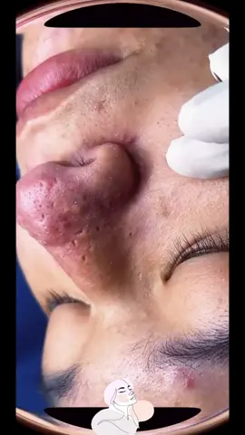 #skincare #pimple #acne #cyst #pimplepoppersatisfying #nose 