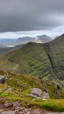 Perfect friday night 🤍 Beinn Alligin munros and a wee scramble across the 3 horns #munros #torridon #scottishhighlands 