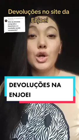 Respondendo a @laubertozo Dica de ouro para não perder dinheiro nas vendas on-line. #brecho #venda #garimpo #enjoei #brechoonline #devolucao #devolucaodepedido 