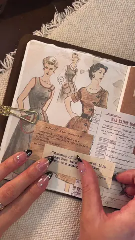 vintage fashion spread 👜🧥👡 #creativejournaling #journalwithme #scrapbookwithme #asmrsounds #scrapbookideas #scrapbookasmr #scrapbook #vintagescrapbook #vintagefashion #fashion #asmr 