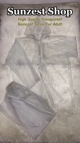 UNISEX Lightweight Transparent Jacket and Pants Raincoat  Color: Transparent Raincoat Size: Free Size Material: Vinyl Features: 1. Quick Dry and Windproof 2. Compressed, Safe and Secure 3. 100% Brand New and High Quality 4. Durable and Easy to Carry and Clean 5. Functions: Compressed, Quick Dry, Windproof, Waterproof, Durable 6. Good ideal use for Fishing, Camping, Raining, Motorcycling, Hiking Etc #raincoat #transparentraincoat #unisex #makapal #freesize #sunzestshop #seasonalsales 